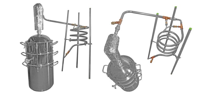 (Bild für) DESTILLIERMEISTER-JUMBO-E-5024 Premium plus - Destille für Ätherische Öle optimiert - zum Schließen ins Bild klicken