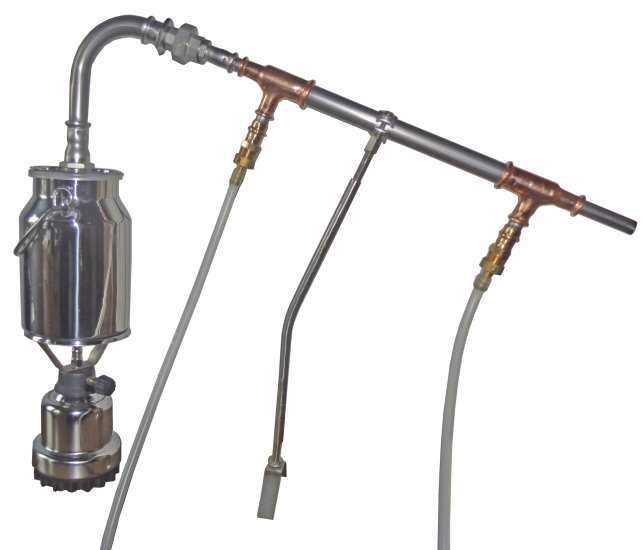 (Bild für) Legale 2 Liter Hobby Destille aus Edelstahl mit Gas - anmeldefrei - zum Schließen ins Bild klicken