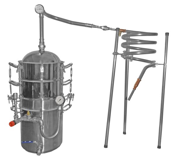 (Bild für) DESTILLIERMEISTER Jumbo-W42 - 42 l Wasserbad-Destille zum Schnaps brennen - zum Schließen ins Bild klicken