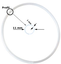 (Bild für) Dichtung für beliebige Töpfe bis d=70 cm, Materialstärke 1 mm