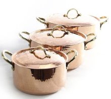 (Bild für) "CopperGarden®“ 3er Topfset Kupfertöpfe - verzinnt