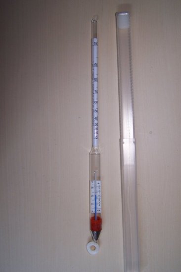 (Bild für) Thermo - Alkoholometer mit automatischer Korrektur - zum Schließen ins Bild klicken